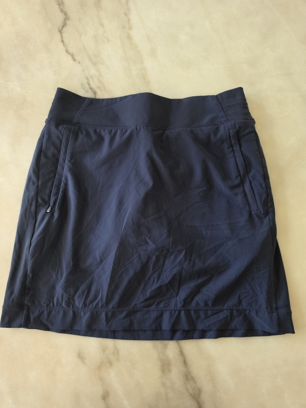 Athleta Navy Athletic Skort with Side Pockets